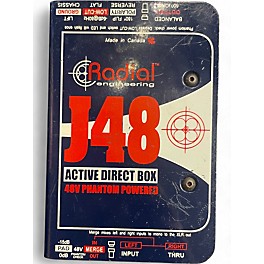 Used Radial Engineering 48 Phantom Powered Active Direct Box Direct Box