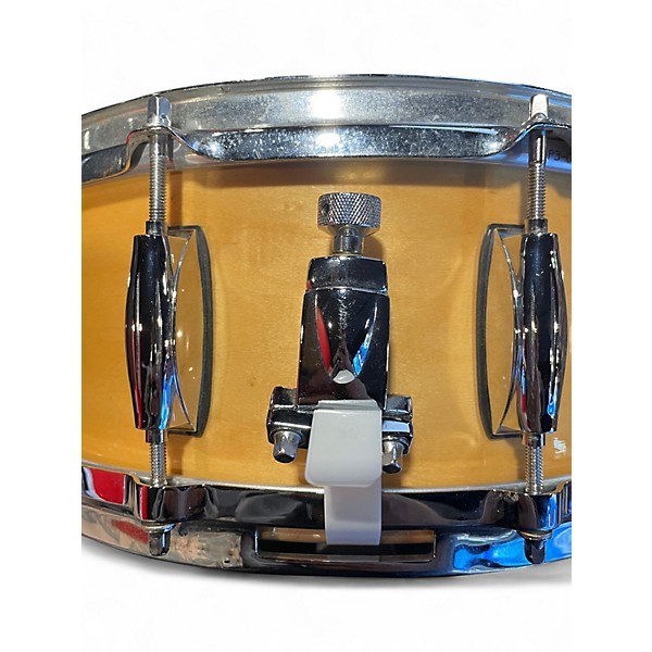 Used Gretsch Drums 5X14 Full Range Snare Natural Drum