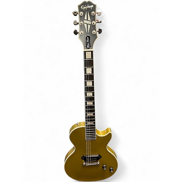 Used Epiphone Jared James Nichols "Old Glory" Les Paul Custom Gold Solid Body Electric Guitar