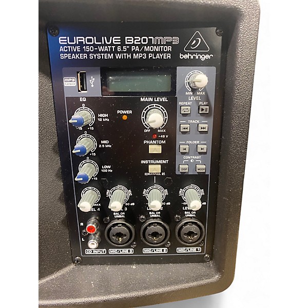 Used Behringer EUROLIVE B207MP3 Powered Speaker