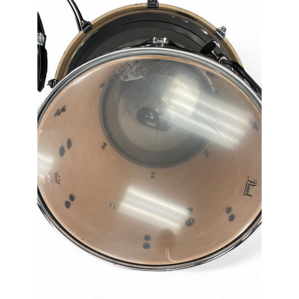 Used 2023 Pearl 3 Piece Decade Maple Satin Black Burst Drum Kit