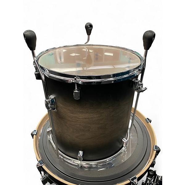 Used 2023 Pearl 3 Piece Decade Maple Satin Black Burst Drum Kit