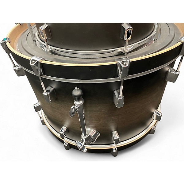 Used 2023 Pearl 3 Piece Decade Maple Satin Black Burst Drum Kit