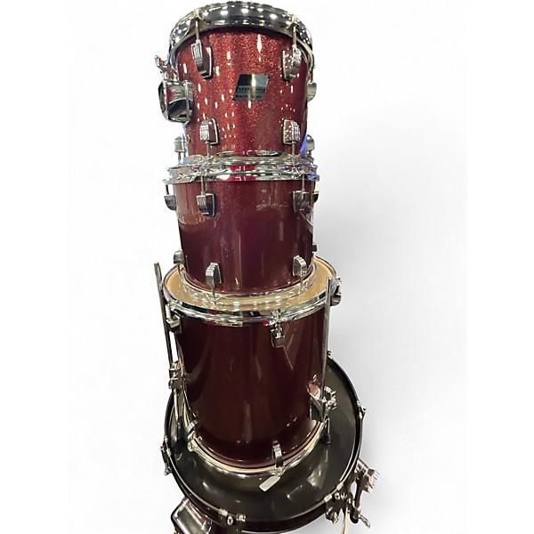 Used Ludwig 4 Piece BACKBEAT Dakota Red Drum Kit