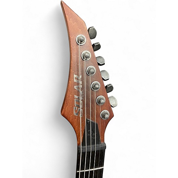 Used Solar Guitars V1.6AAN Natural Solid Body Electric Guitar