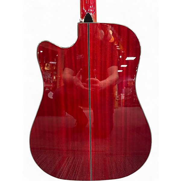 Used Takamine GD30CE Wine Red Acoustic Electric Guitar