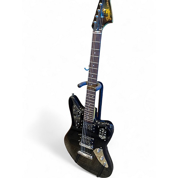 Used 2010 Fender Jaguar Black Solid Body Electric Guitar