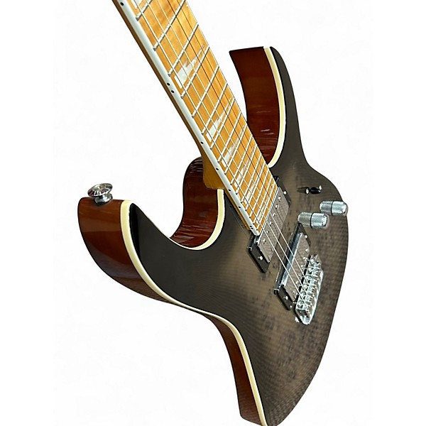 Used Ibanez GRG220PA2 Brown Black Burst Solid Body Electric Guitar