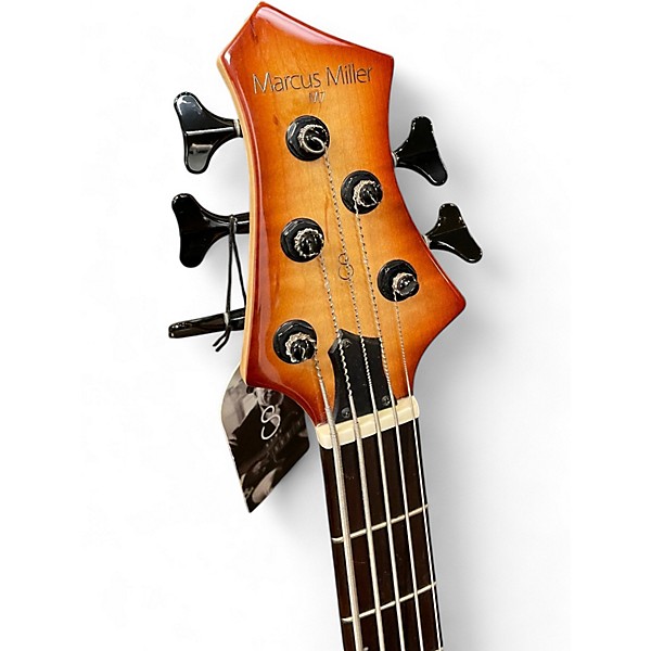 Used Sire Marcus Miller M7 Alder 5 String Brown Sunburst Electric Bass Guitar