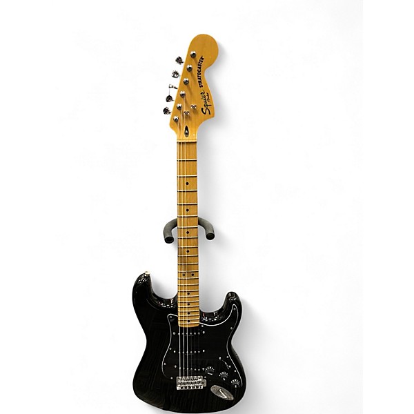 Used Squier Classic Vibe Stratocaster Black Solid Body Electric Guitar