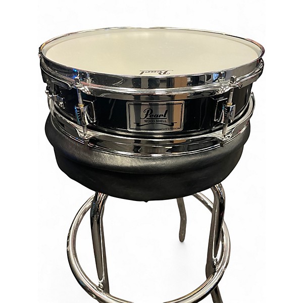 Used Pearl 4.5X13 Power Piccolo Snare Black Drum