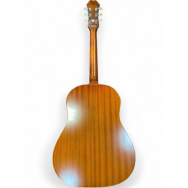 Used Epiphone ft79 Texan Masterbuilt Antique Natural Acoustic Electric Guitar