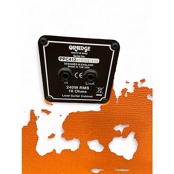 Used Orange Amplifiers PPC412 240W 4x12 Straight Guitar Cabinet