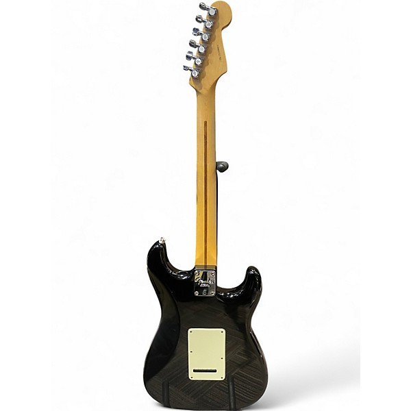 Used Fender American Standard Stratocaster Left Handed Black Electric Guitar