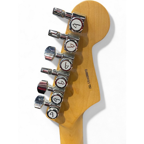 Used Fender American Standard Stratocaster Left Handed Black Electric Guitar