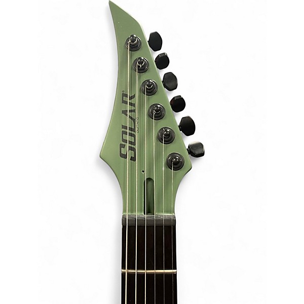 Used Solar Guitars A2.6 AG Army Matte Green Solid Body Electric Guitar
