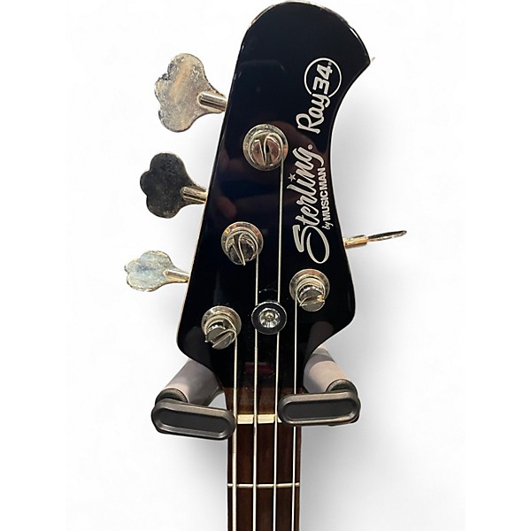 Used Sterling by Music Man Ray34 Black Electric Bass Guitar