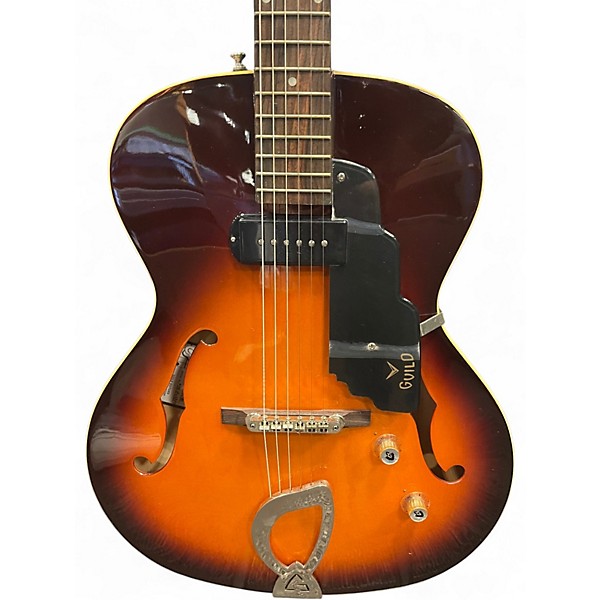 Used Guild T-50 SLIM 2 Color Sunburst Hollow Body Electric Guitar