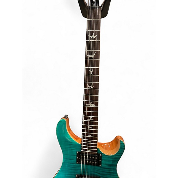 Used Prs Se SE Custom 24 Turquoise Solid Body Electric Guitar