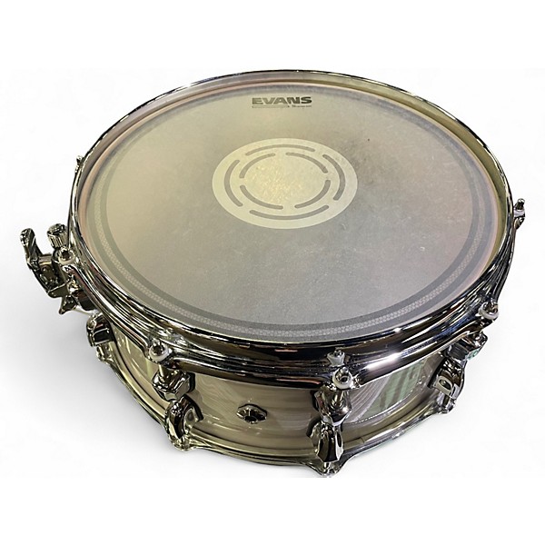 Used Mapex 14X6 Black Panther Heritage Snare White Strata Drum