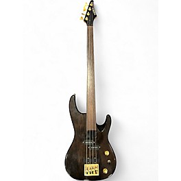 Used Samick Artist Series Fretless Walnut Electric Bass Guitar