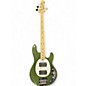 Used Sterling by Music Man Stingray Sub Series Green Electric Bass Guitar thumbnail