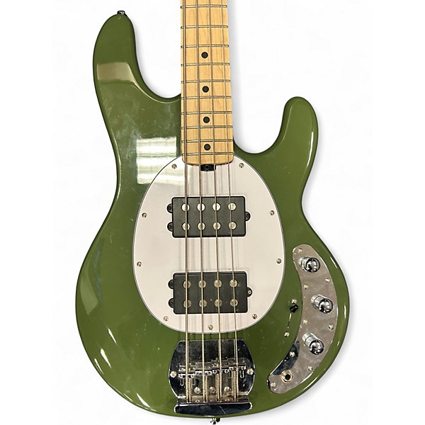 Used Sterling by Music Man Stingray Sub Series Green Electric Bass Guitar