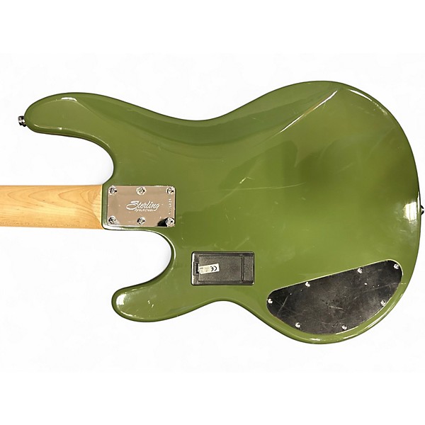 Used Sterling by Music Man Stingray Sub Series Green Electric Bass Guitar
