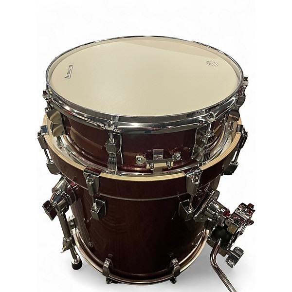 Used Ludwig 4 Piece BACKBEATS BY QUEST LOVE RED SPARKLE Drum Kit