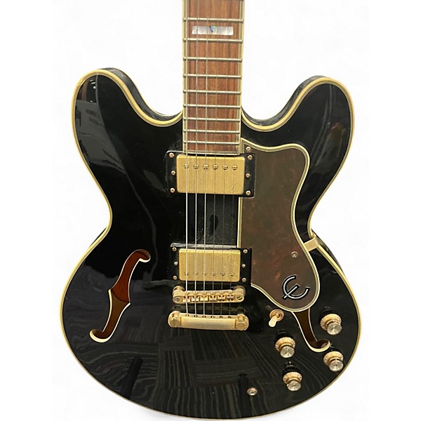 Used Epiphone Sheraton II Ebony Hollow Body Electric Guitar