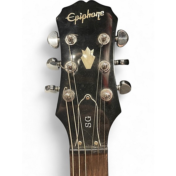 Used Epiphone SG Standard Black Solid Body Electric Guitar