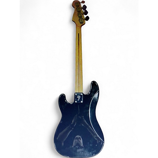 Used Fender Standard Precision Bass Black Electric Bass Guitar