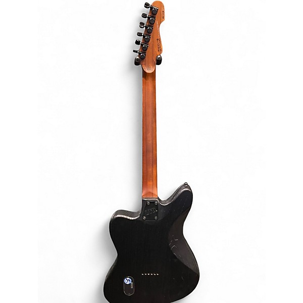 Used ESP XJ1B Baritone Silver Blast Solid Body Electric Guitar