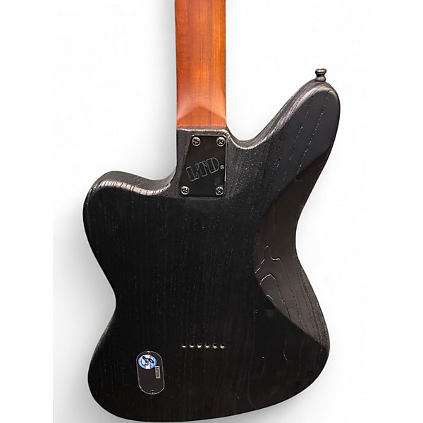 Used ESP XJ1B Baritone Silver Blast Solid Body Electric Guitar