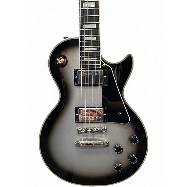 Used Epiphone Les Paul Custom Silverburst Solid Body Electric Guitar