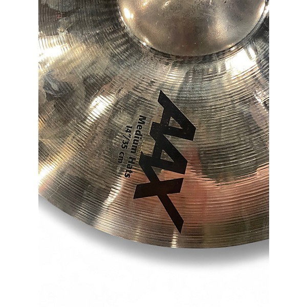 Used SABIAN 14in AAX MEDIUM HATS PAIR Cymbal