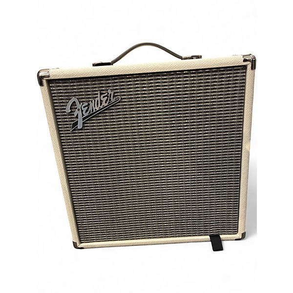Used Fender Rumble 25 25W 1x8 White Bass Combo Amp
