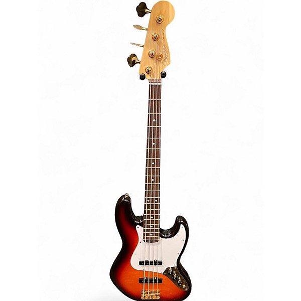 Used Fender 50th anniversary Jazz Bass 3 Color Sunburst Electric Bass Guitar