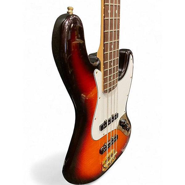 Used Fender 50th anniversary Jazz Bass 3 Color Sunburst Electric Bass Guitar
