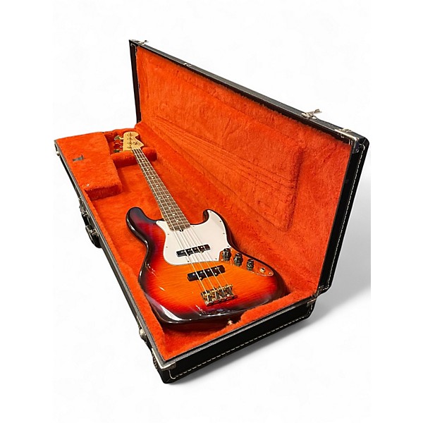 Used Fender 50th anniversary Jazz Bass 3 Color Sunburst Electric Bass Guitar