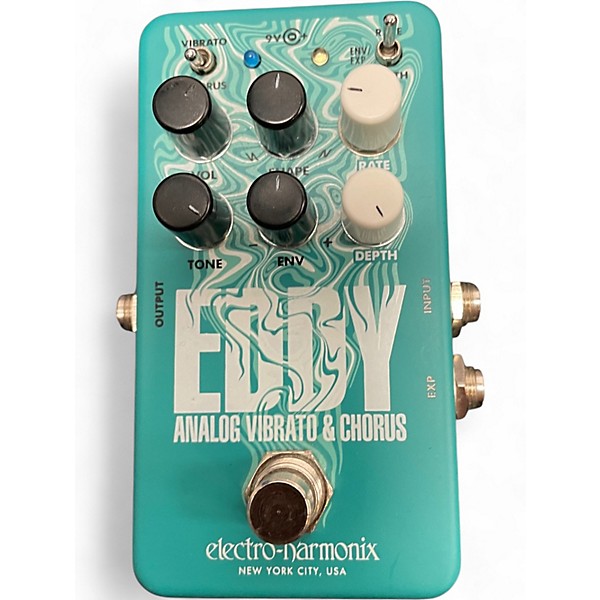 Used Electro-Harmonix Eddy Analog Vibrato and Chorus Effect Pedal