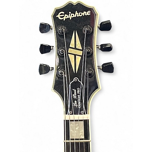 Used Epiphone Les Paul Custom Cream Solid Body Electric Guitar