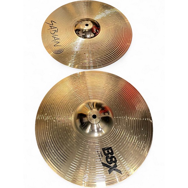 Used SABIAN 14in B8X HIHAT PAIR Cymbal