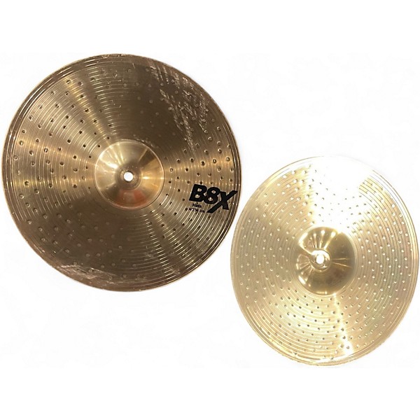 Used SABIAN 14in B8X HIHAT PAIR Cymbal