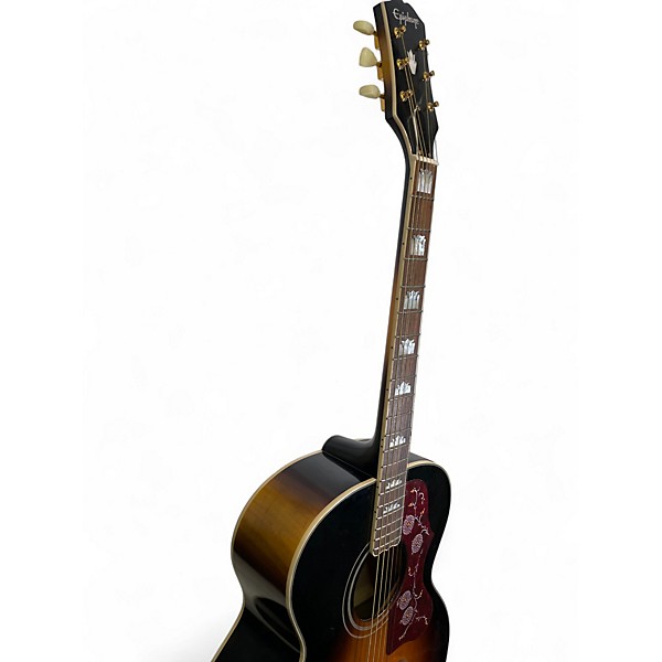 Used Epiphone J 200 Inspired by Gibson 2 Color Sunburst Acoustic Electric Guitar
