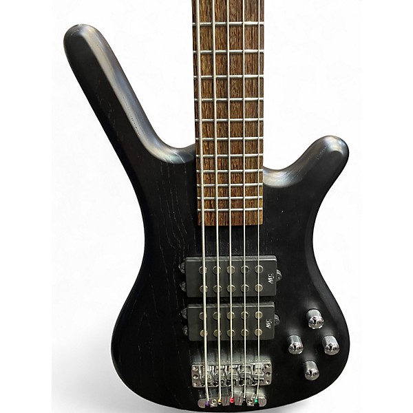 Used Warwick Corvette 5 String BLACK Electric Bass Guitar