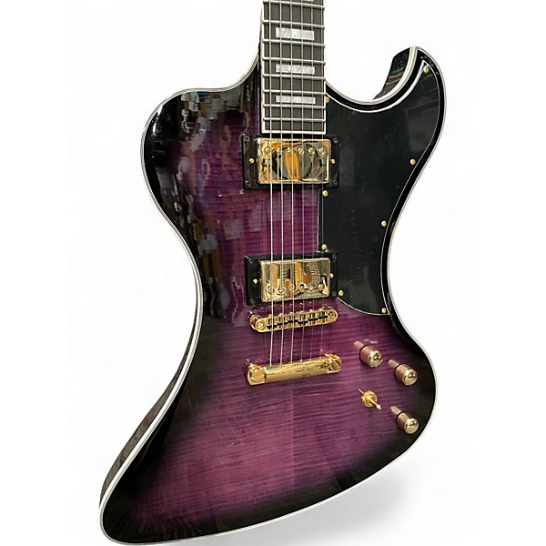Used Grzenia Royale Purple Burst Solid Body Electric Guitar