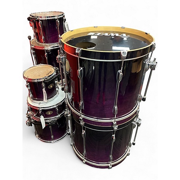 Used TAMA 8 Piece Rockstar PURPLE FADE Drum Kit