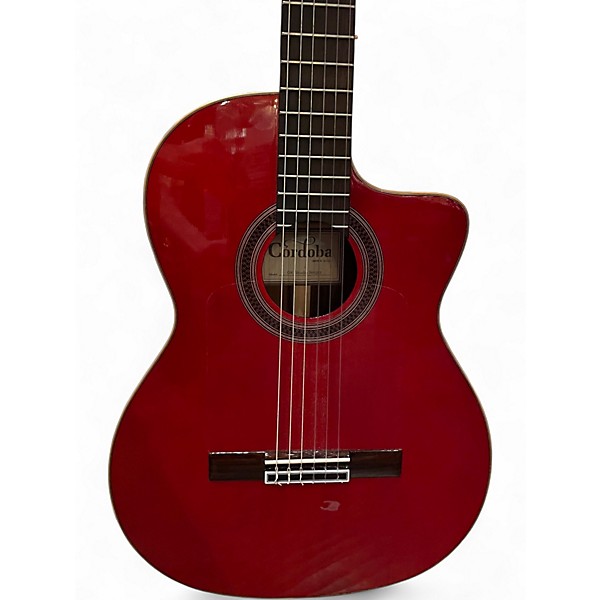 Used Cordoba GK Studio Negra Red Classical Acoustic Guitar