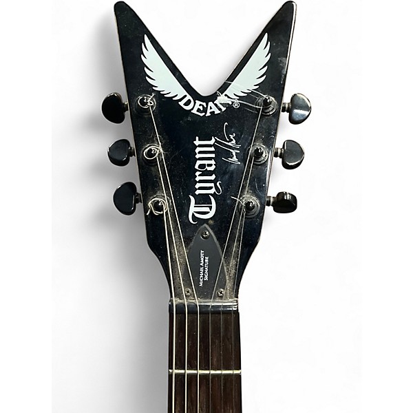 Used 2010s Dean Michael Amott Tyrant Black Solid Body Electric Guitar